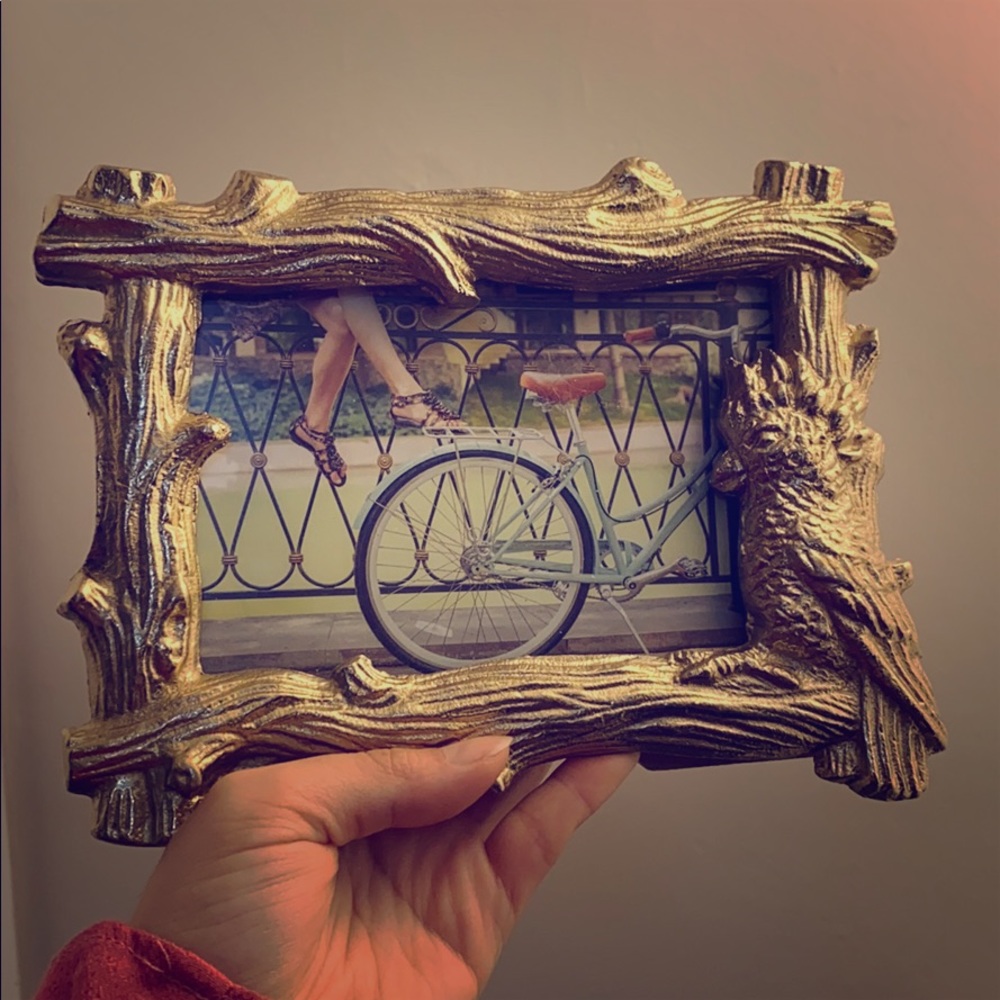Gold picture frame
